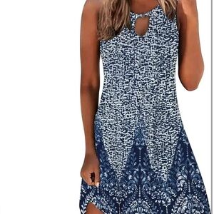 Elegant Navy Women's Swim Coverup